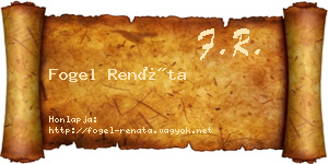 Fogel Renáta névjegykártya